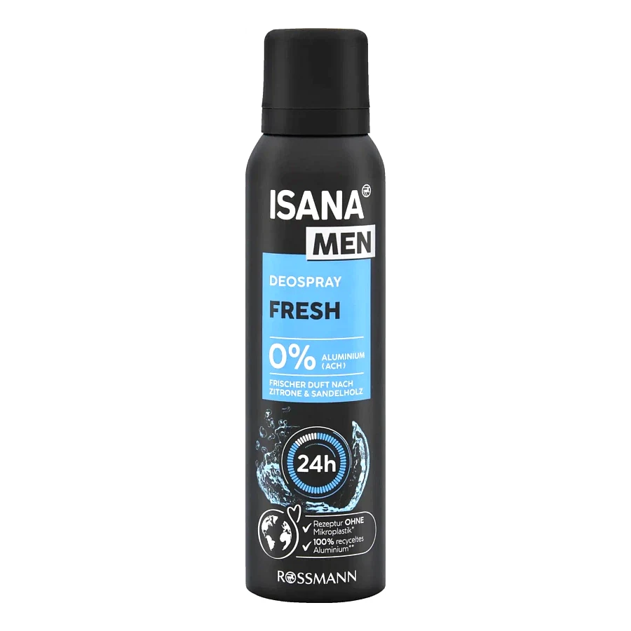 ISANA MEN Deospray Fresh (déodorant spray fraîcheur pour hommes)