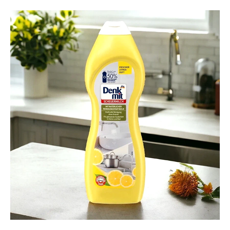Denkmit Scheuermilch Frischer Zitrus-Duft (crème à récurer au parfum frais d’agrumes)